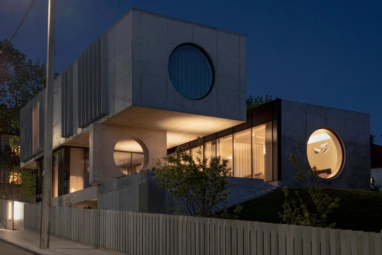 BIM Architecture | Modernist Concrete Housing, Kaunas House/Architectural Bureau G. Natkevicius&  Partners