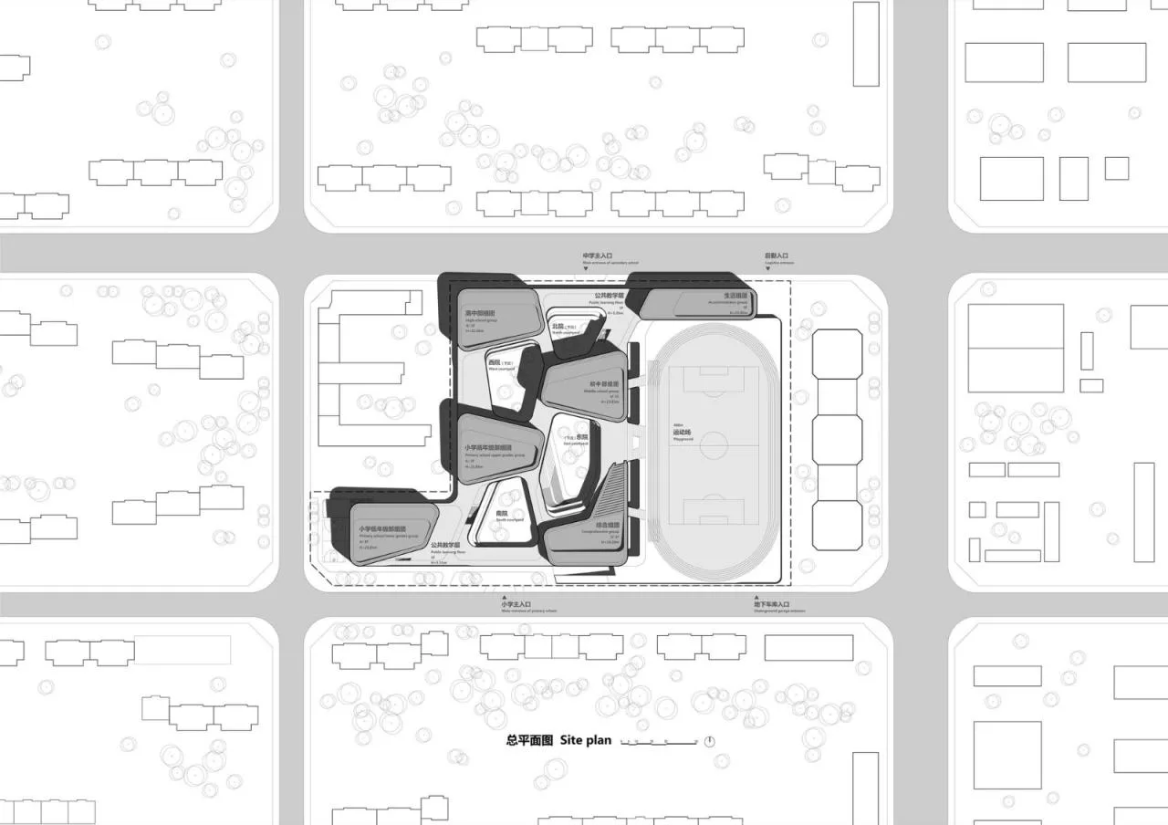 BIM Architecture | Tsinghua University Affiliated Middle School Guanghua School/Beijing Institute of Architectural Design and Research