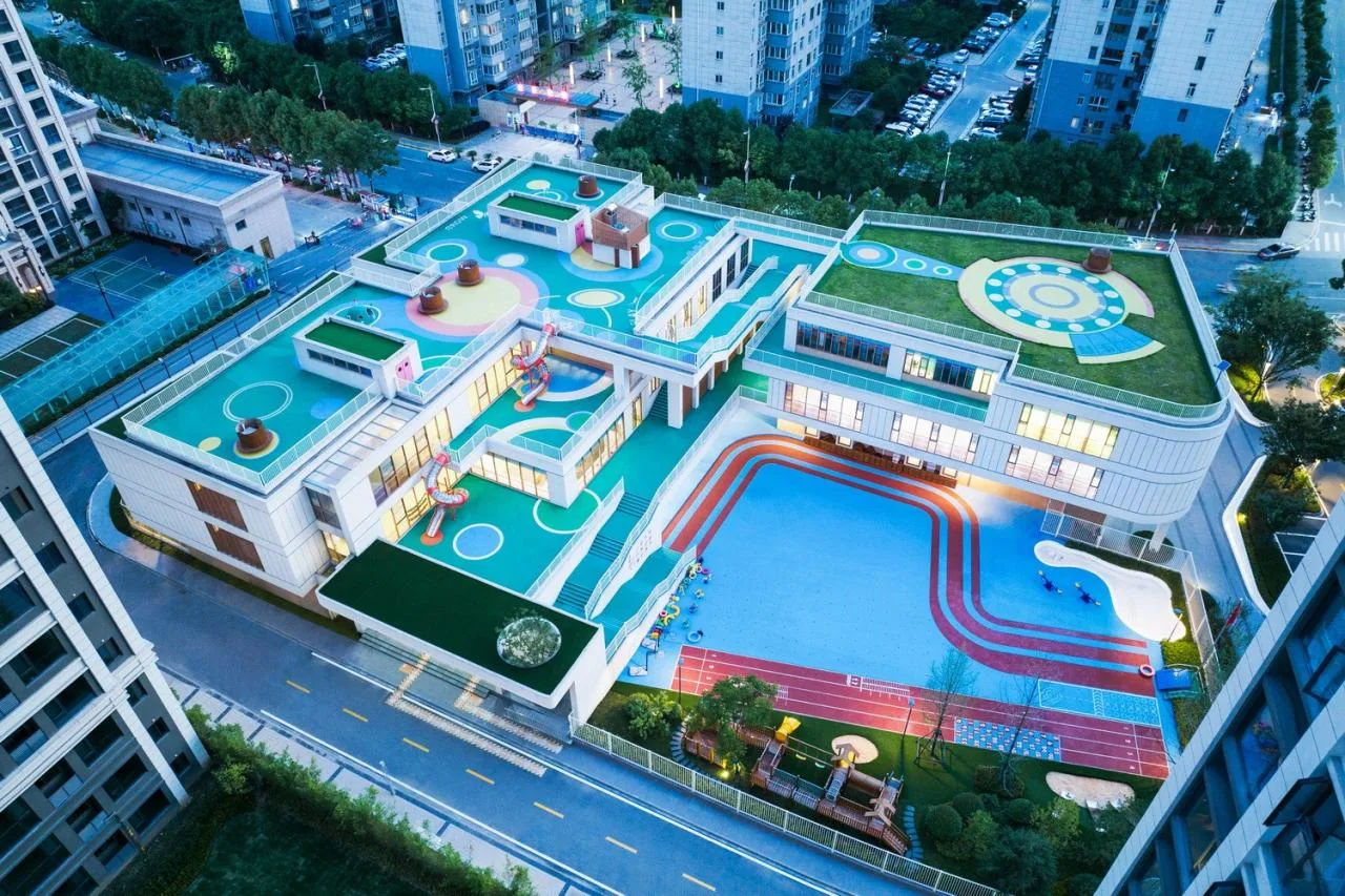 BIM architecture | This may be the ceiling of a small town kindergarten: Shaanxi Ankang High tech Fifth Kindergarten/UUA Architectural Firm