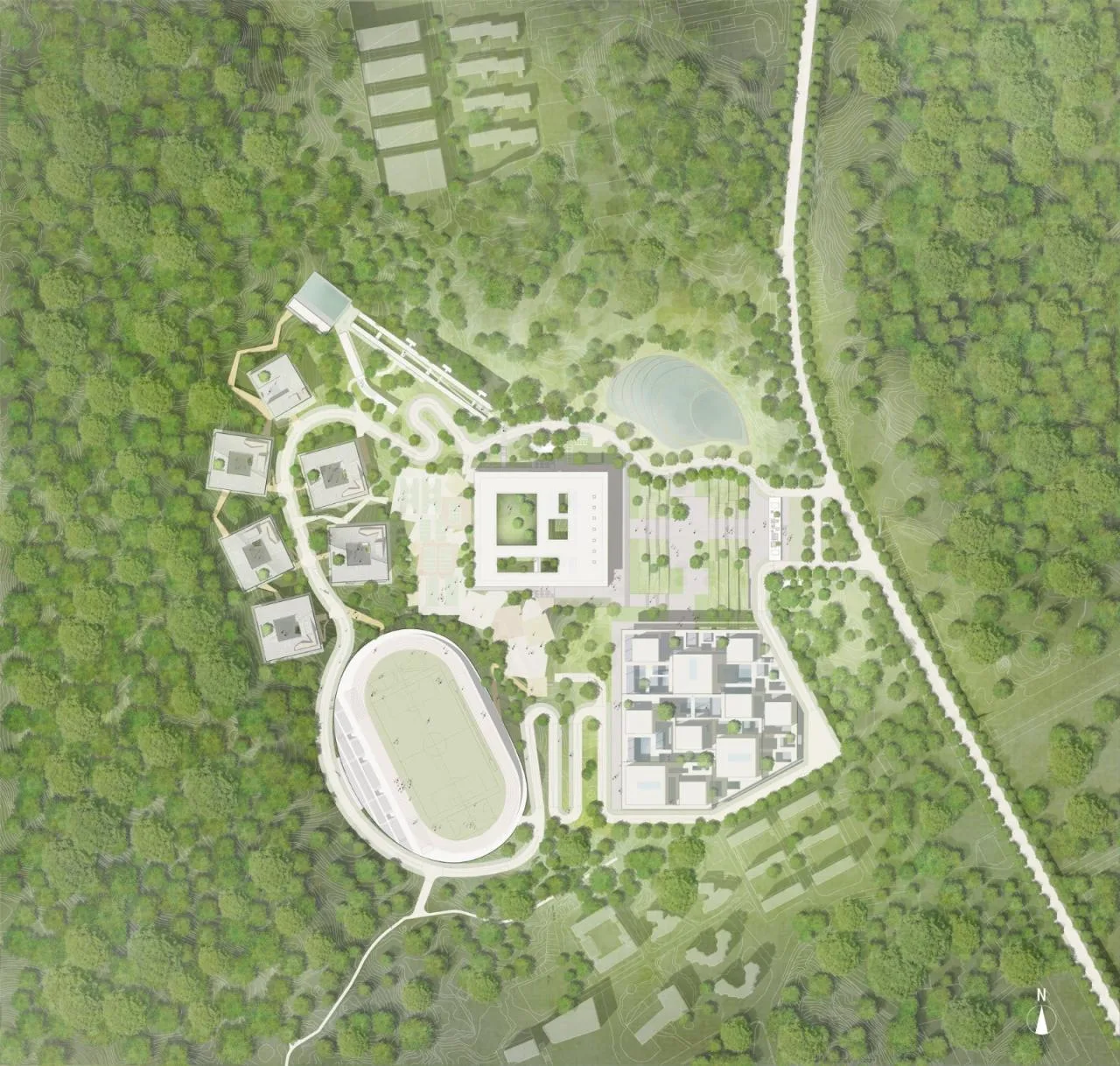BIM Architecture | Shantou Preschool Vocational Education School/Timber Design