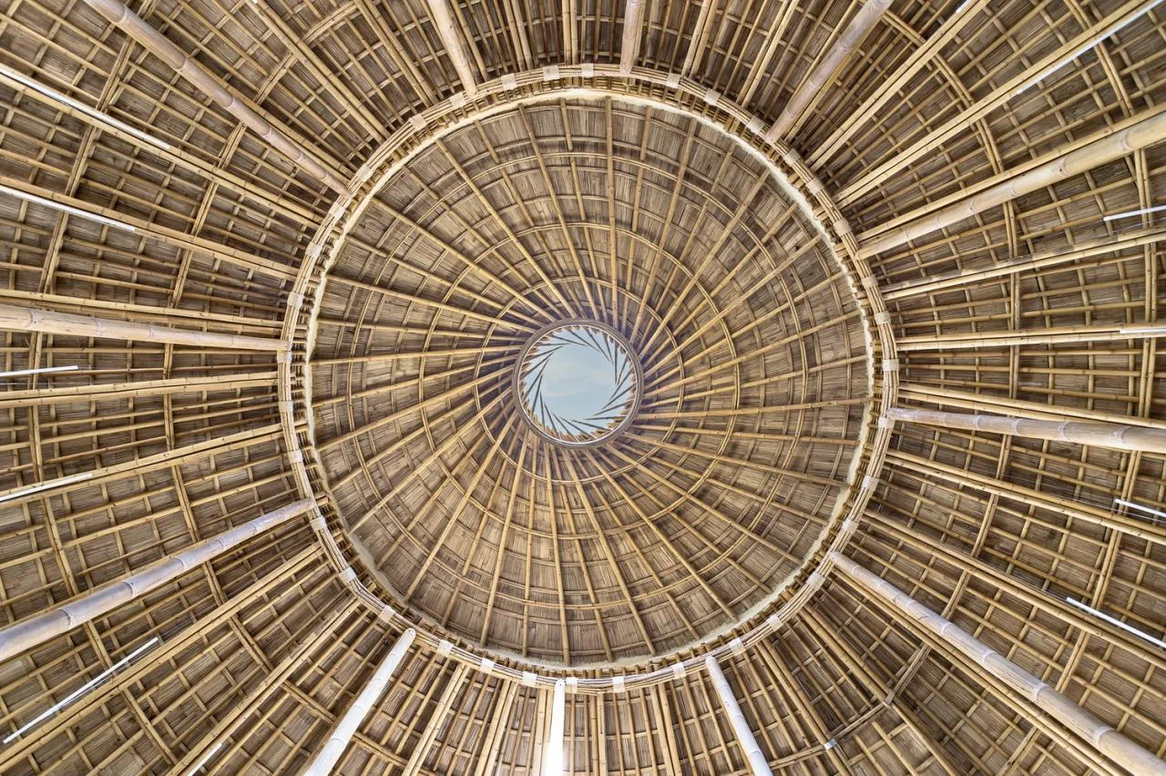 BIM Architecture | Bamboo Structure Architecture, Panyaden Middle School Library/Chiangmai Life Architects