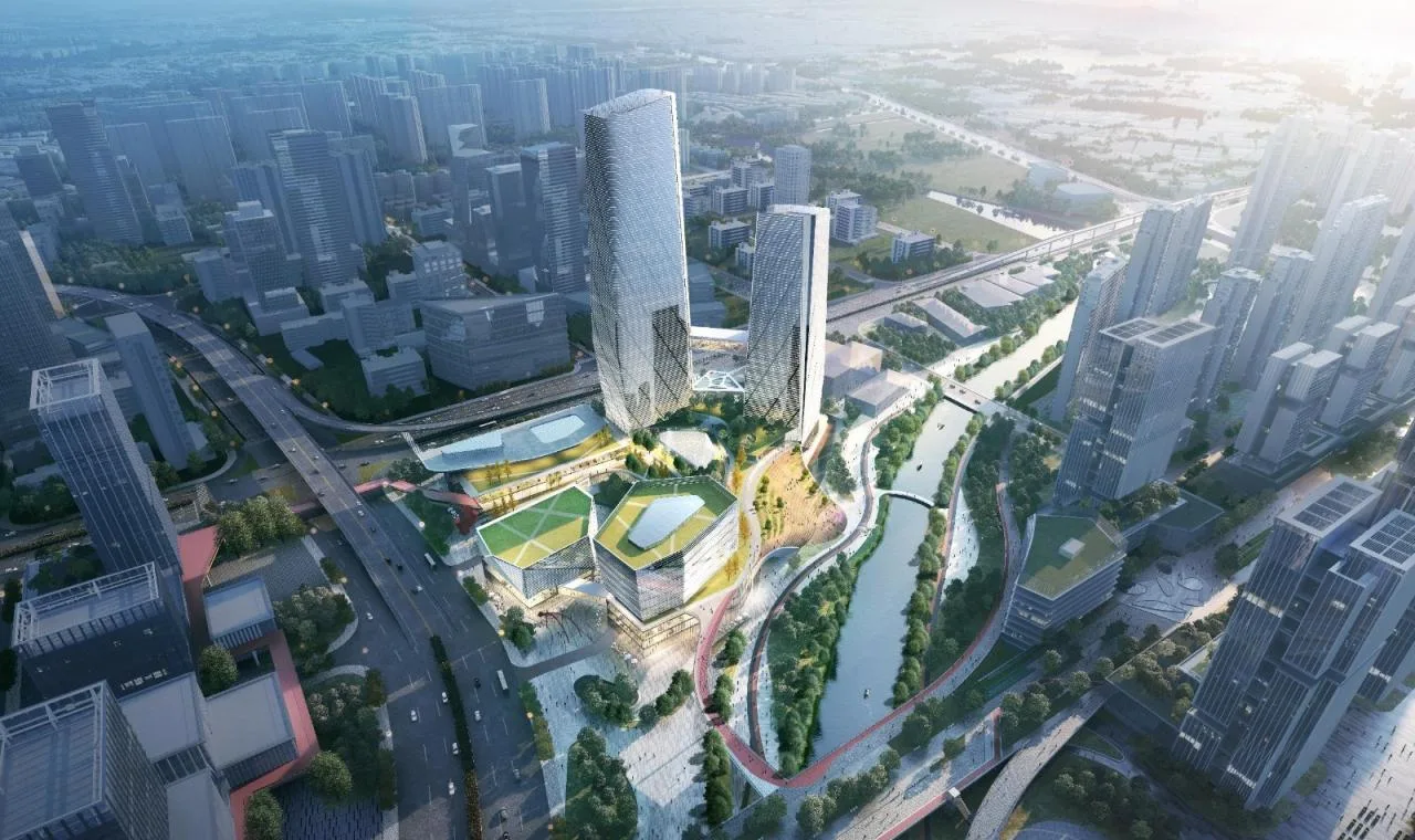 BIM Architecture | Guangzhou Haizhu Innovation Bay Gateway Hub Urban Design and Core Block Architectural Concept Design/Lin Tongyan International China