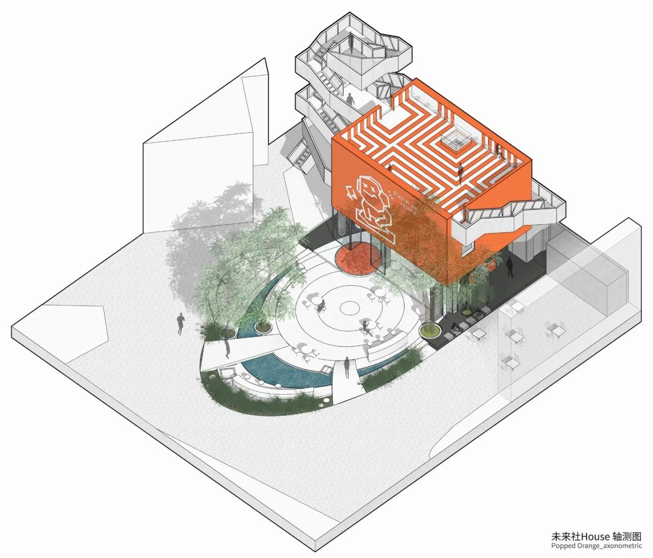 BIM Architecture | Orange Candy in the World of Industrial Heritage - Future House/Wutopia Lab