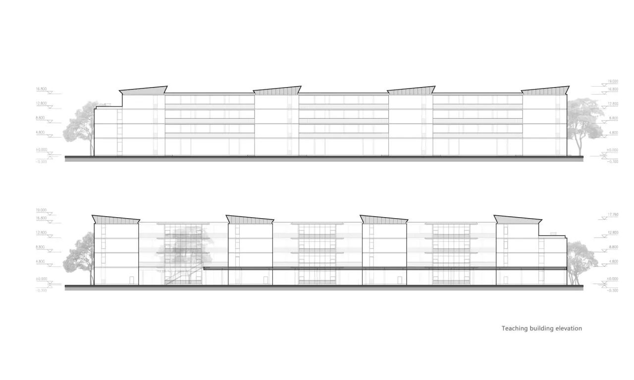 BIM Architecture | Zhengzhou Airport Eighth Resettlement Area Supporting Middle School and Zhengzhou No. 130 Middle School/Shanghai Lianchuang Design Group