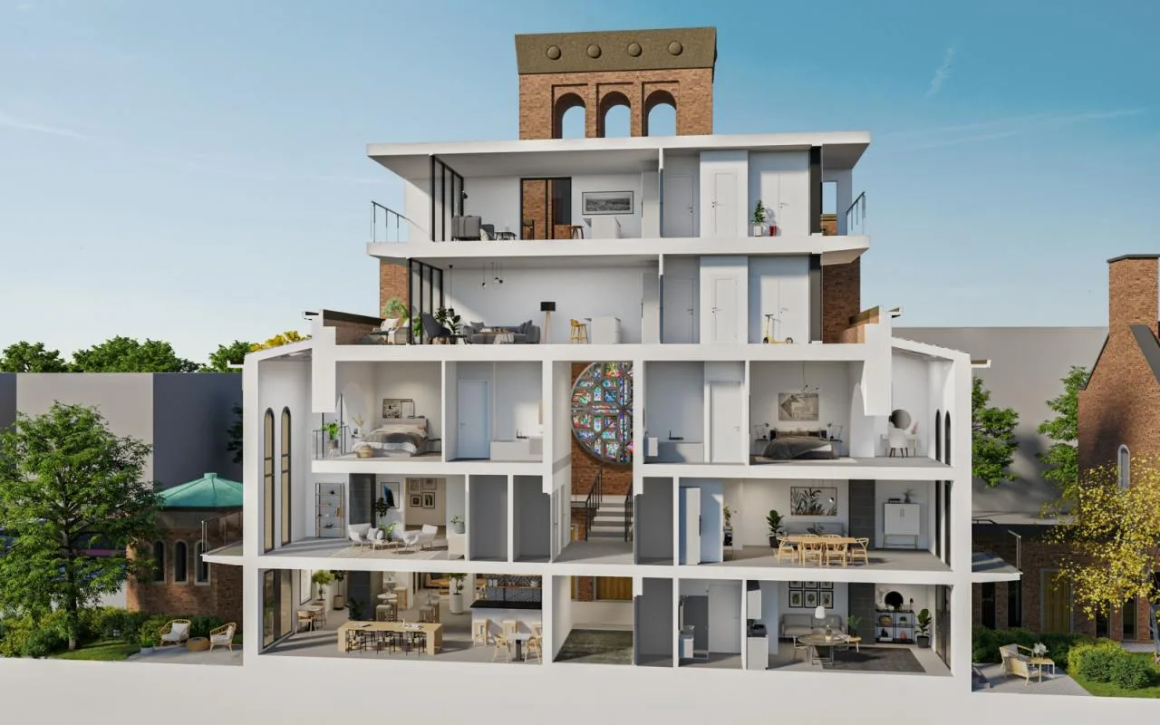 BIM Architecture | Renewal and Renovation from Churches to Apartments/HOYT Architecten