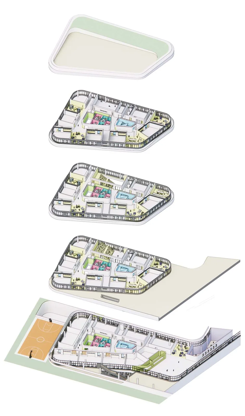BIM Architecture | Tsinghua University Affiliated Middle School Guanghua School/Beijing Institute of Architectural Design and Research
