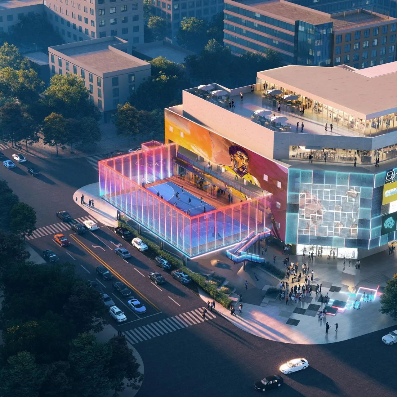 BIM Architecture | Youth Power Center: A young force is about to strike, Beijing! /The box faces outward