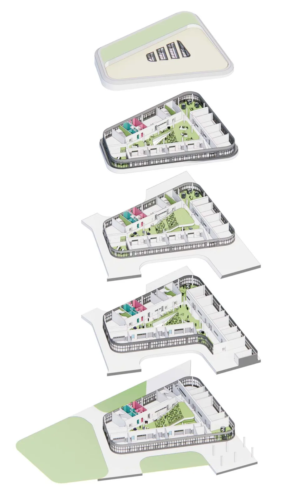 BIM Architecture | Tsinghua University Affiliated Middle School Guanghua School/Beijing Institute of Architectural Design and Research
