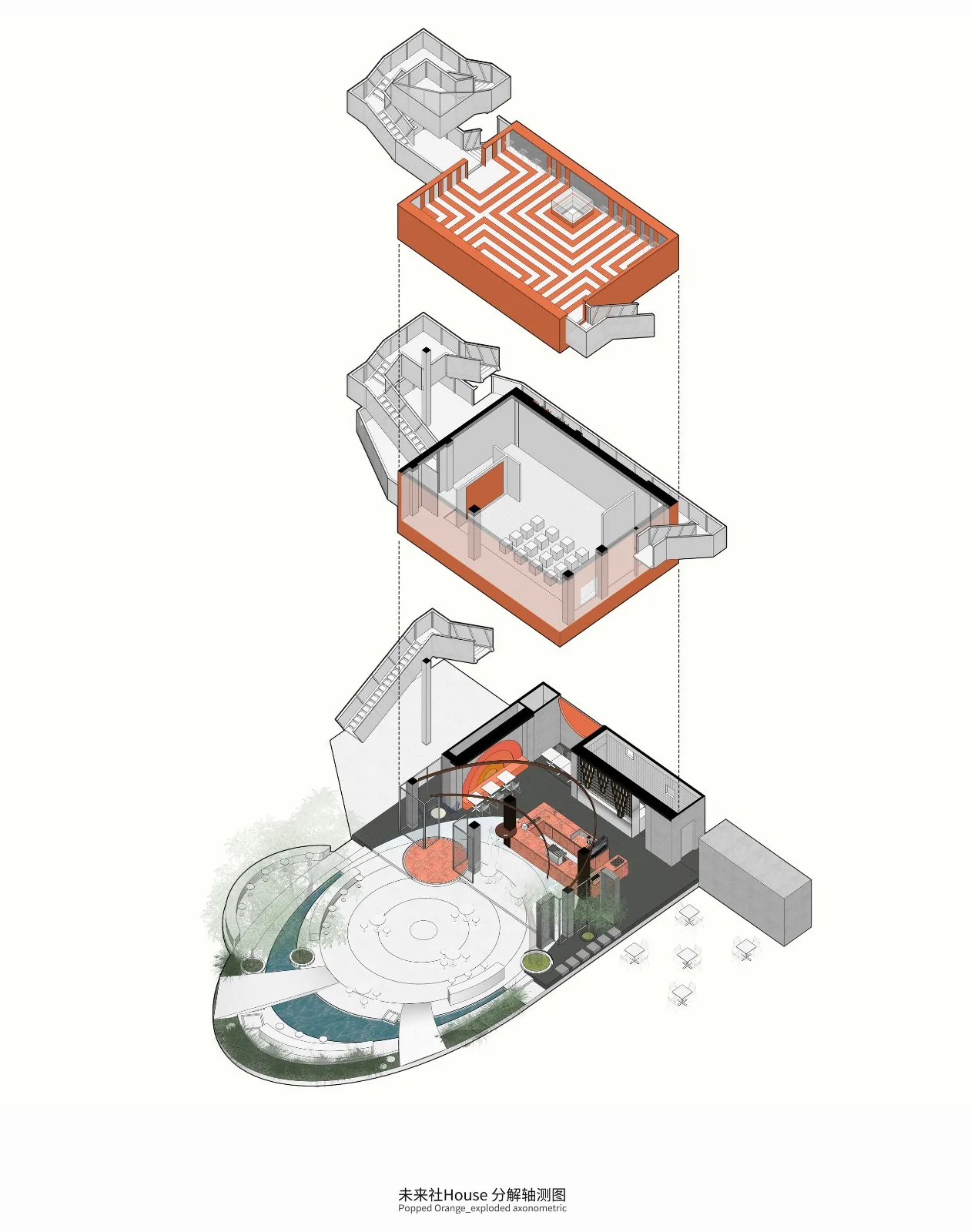BIM Architecture | Orange Candy in the World of Industrial Heritage - Future House/Wutopia Lab