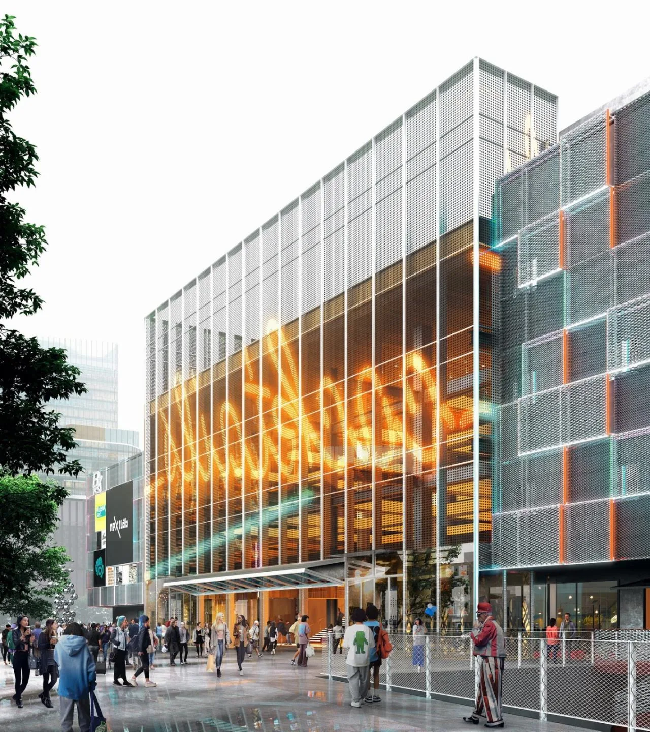 BIM Architecture | Youth Power Center: A young force is about to strike, Beijing! /The box faces outward