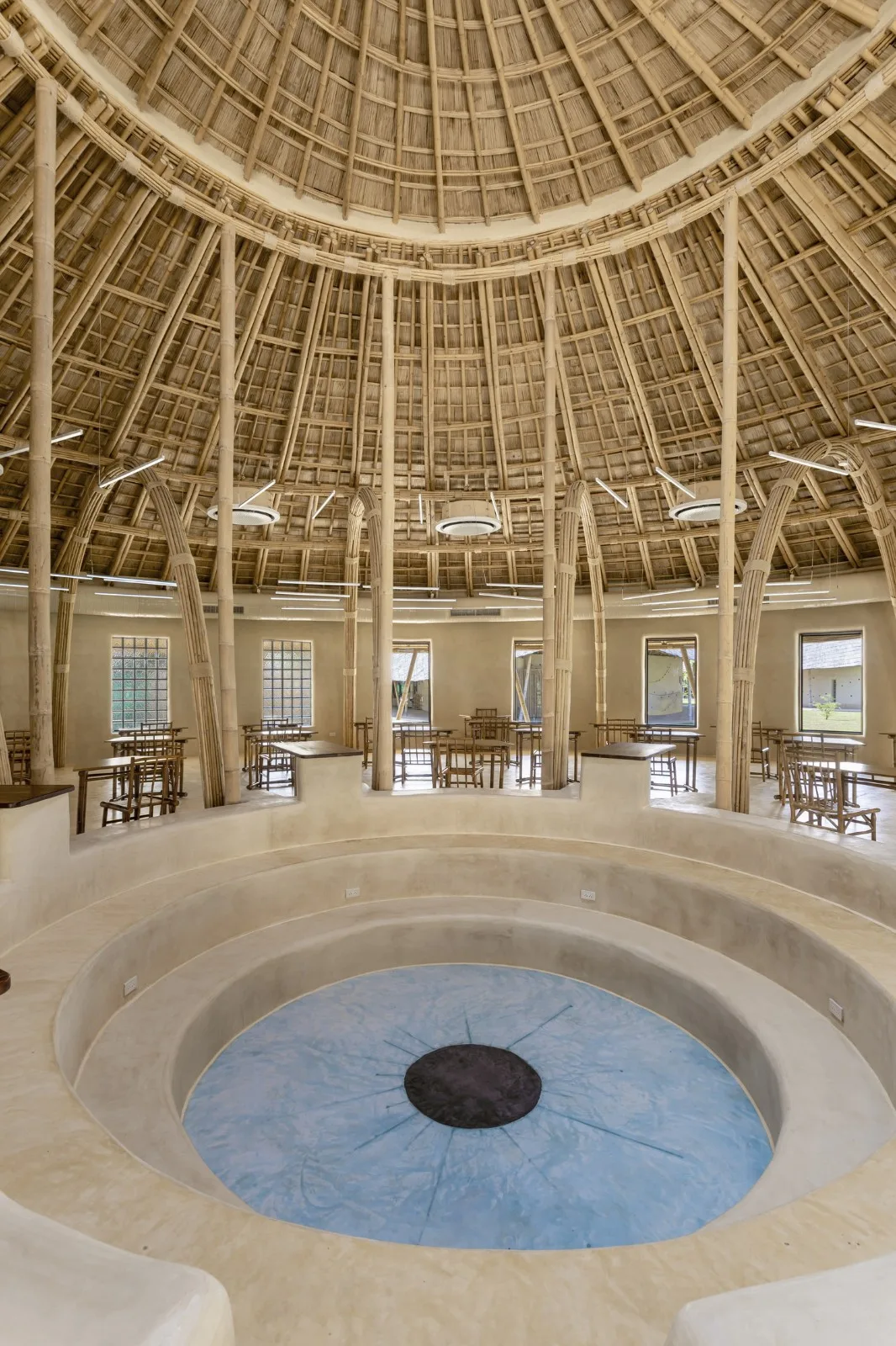 BIM Architecture | Bamboo Structure Architecture, Panyaden Middle School Library/Chiangmai Life Architects