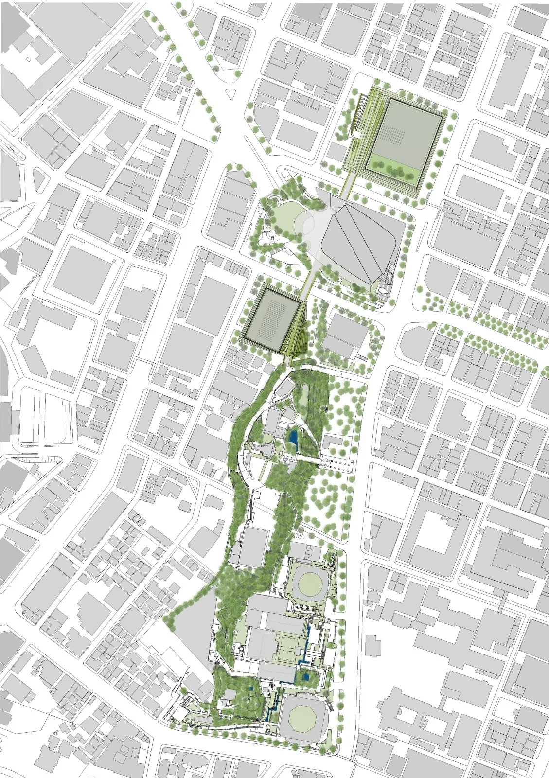 BIM Architecture | Tokyo's tallest district, Tiger Gate Hill/ingenhoven architects