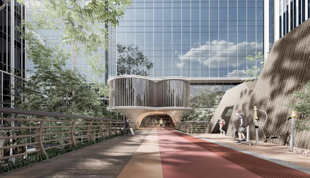 BIM Architecture | Modern Ecological Composite Urban Complex/UA You'an Design