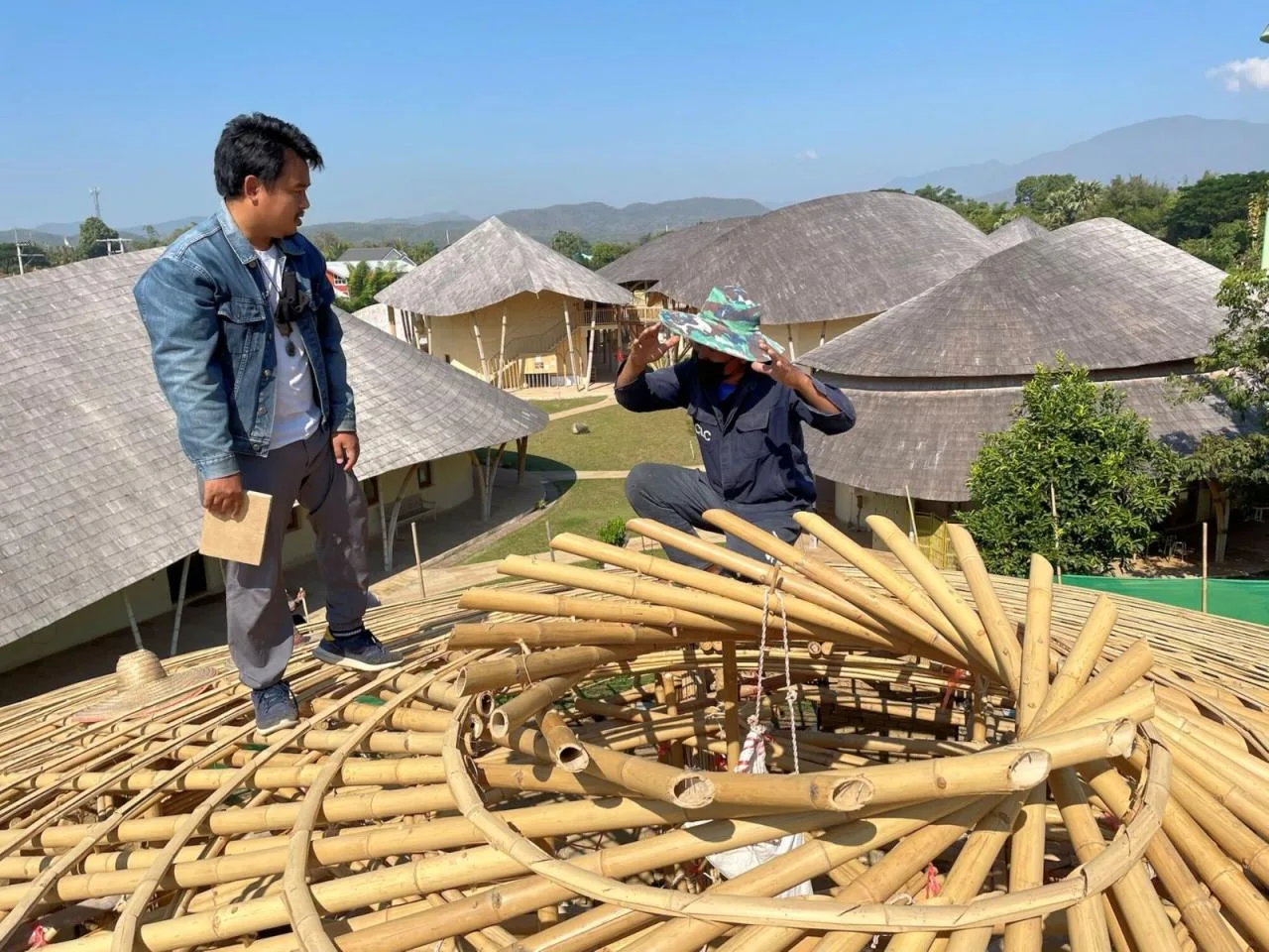 BIM Architecture | Bamboo Structure Architecture, Panyaden Middle School Library/Chiangmai Life Architects