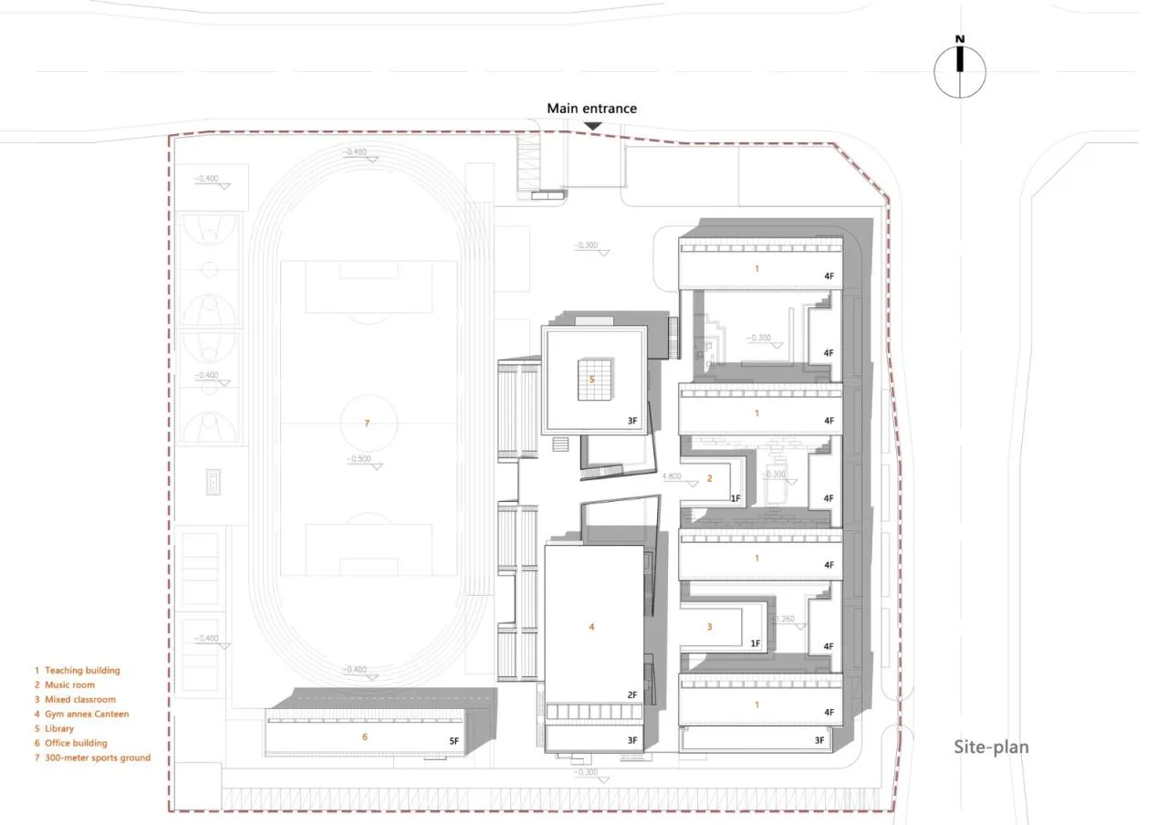 BIM Architecture | Zhengzhou Airport Eighth Resettlement Area Supporting Middle School and Zhengzhou No. 130 Middle School/Shanghai Lianchuang Design Group