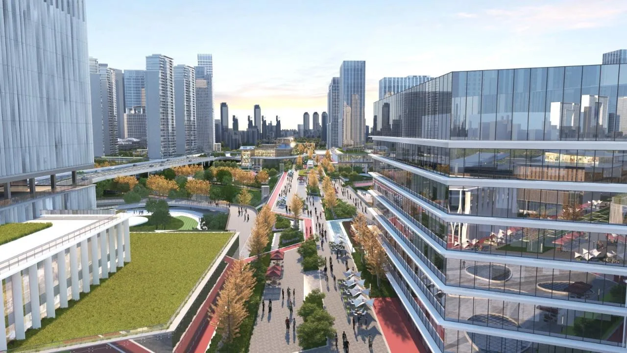 BIM Architecture | Guangzhou Haizhu Innovation Bay Gateway Hub Urban Design and Core Block Architectural Concept Design/Lin Tongyan International China