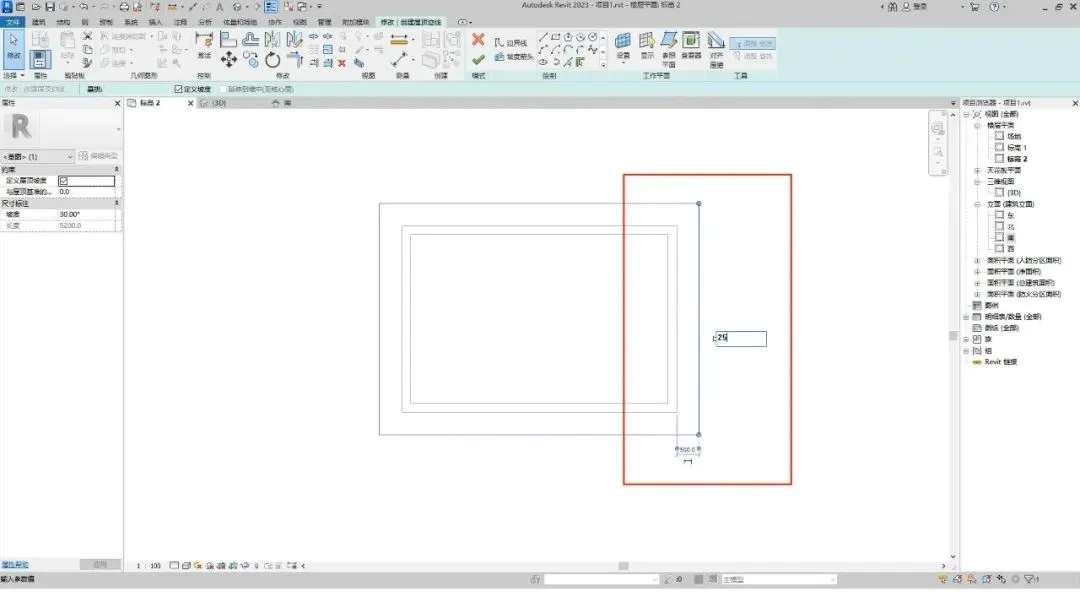 Assigning slope to roof edge in Revit