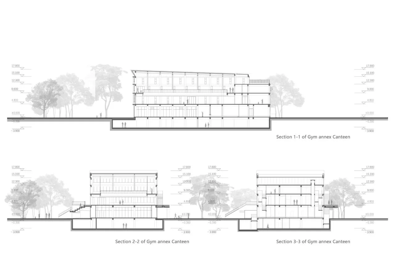 BIM Architecture | Zhengzhou Airport Eighth Resettlement Area Supporting Middle School and Zhengzhou No. 130 Middle School/Shanghai Lianchuang Design Group