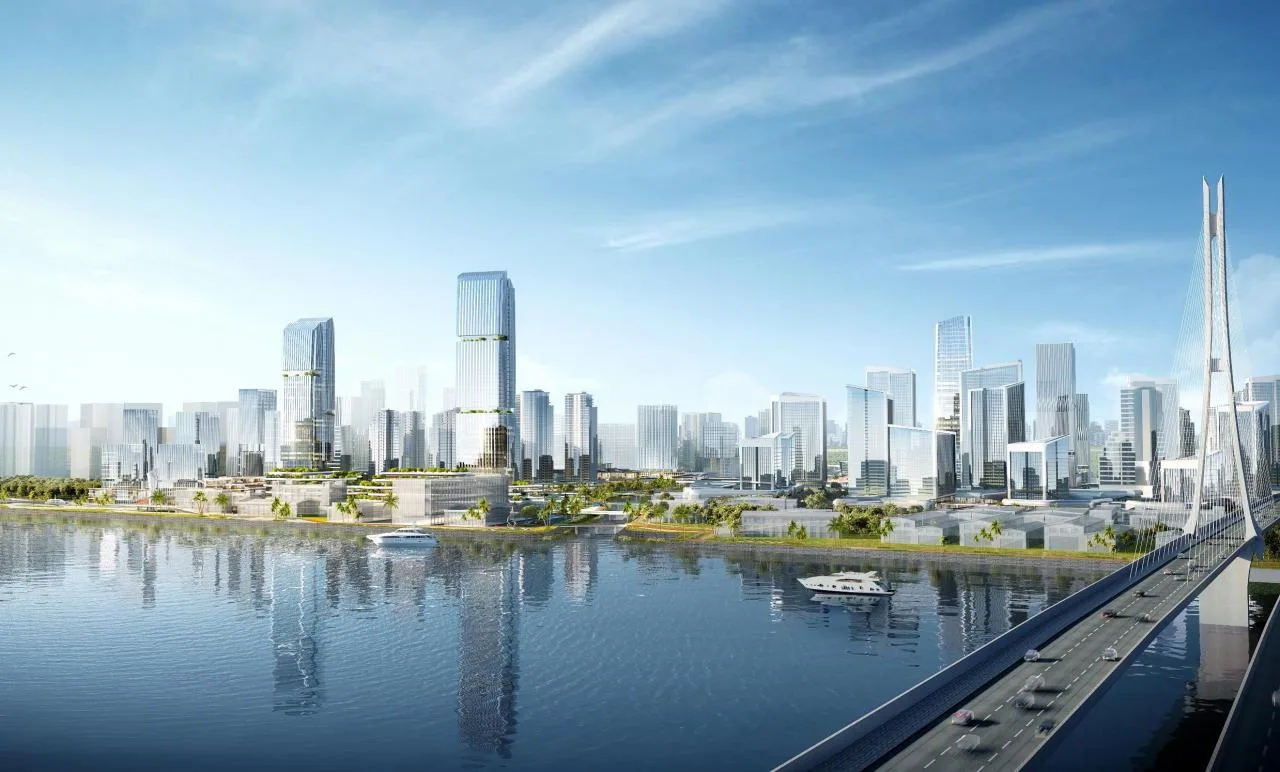 BIM Architecture | Guangzhou Haizhu Innovation Bay Gateway Hub Urban Design and Core Block Architectural Concept Design/Lin Tongyan International China