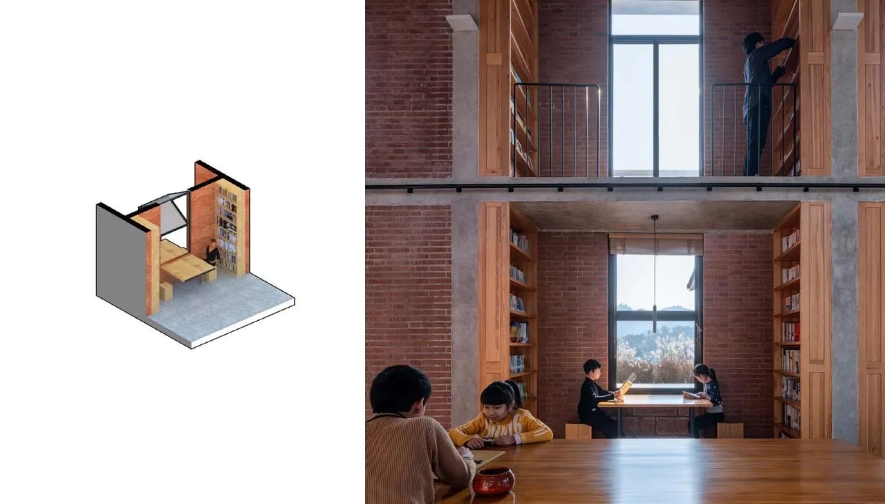 BIM Architecture | Anshi Rural Bookstore/Fengmao Architecture