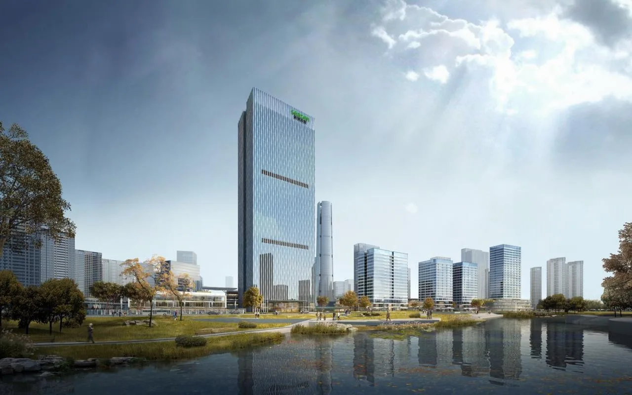 BIM Architecture | High Speed Rail New City Business New Landmark · Xinguang Building/Jianhe Architecture