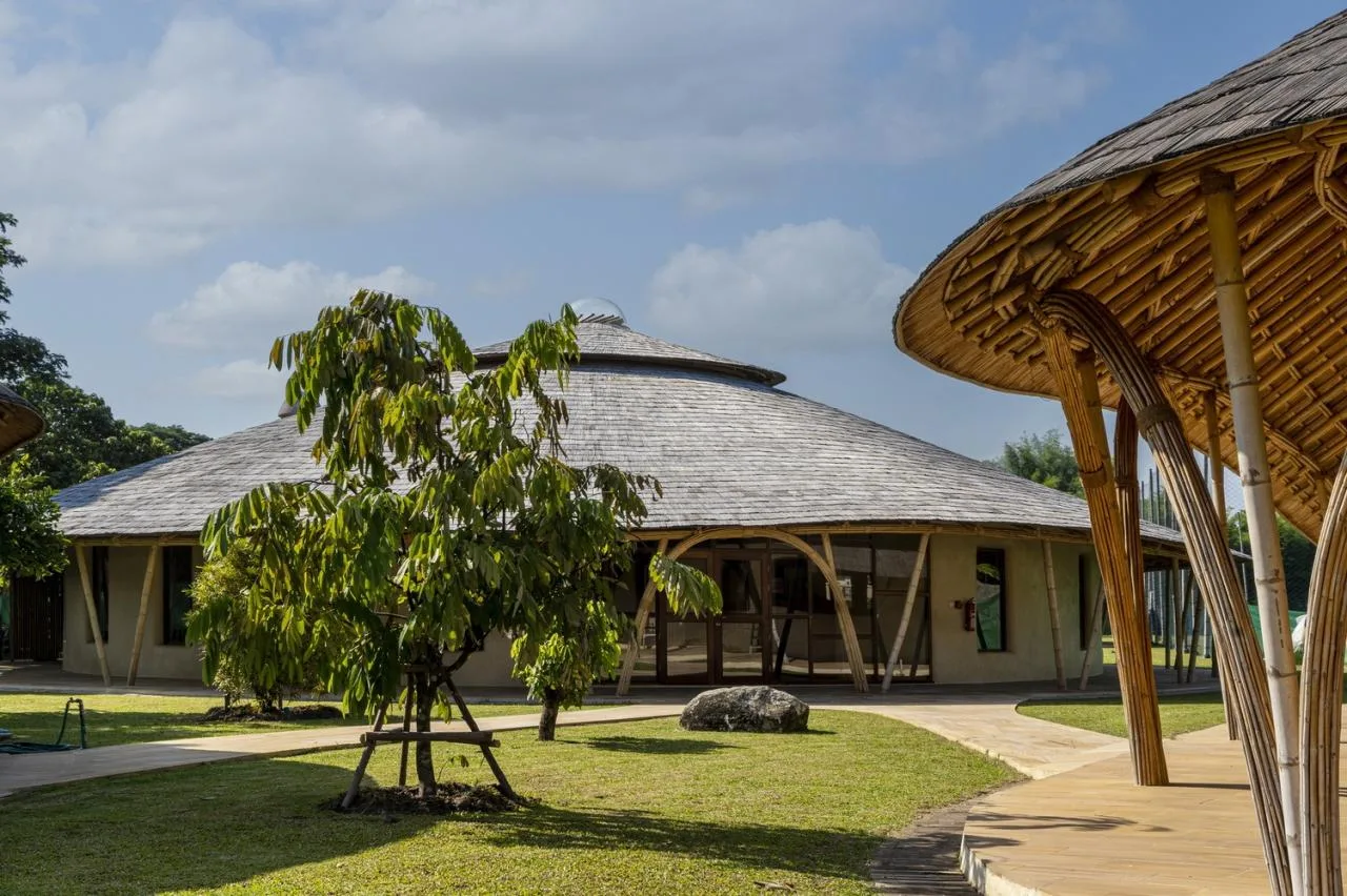 BIM Architecture | Bamboo Structure Architecture, Panyaden Middle School Library/Chiangmai Life Architects