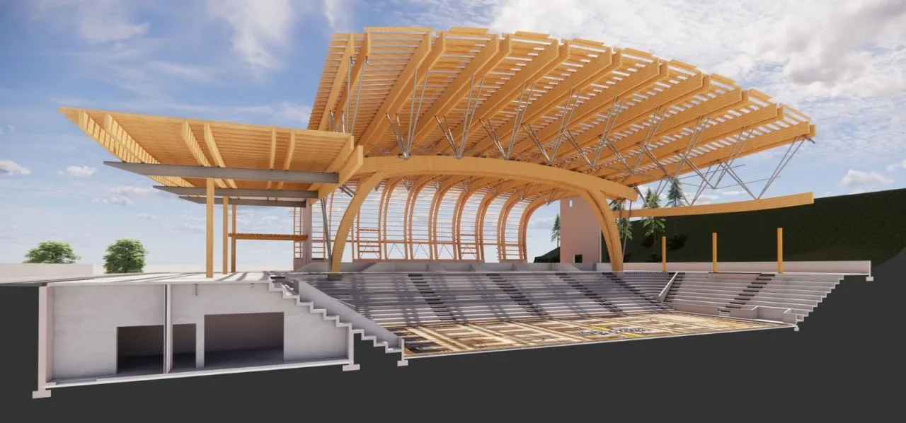 BIM Architecture | University of Idaho Central Credit Union Gymnasium/Opsis Architecture