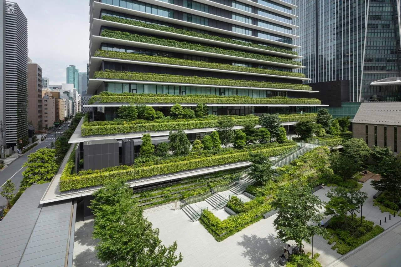 BIM Architecture | Tokyo's tallest district, Tiger Gate Hill/ingenhoven architects