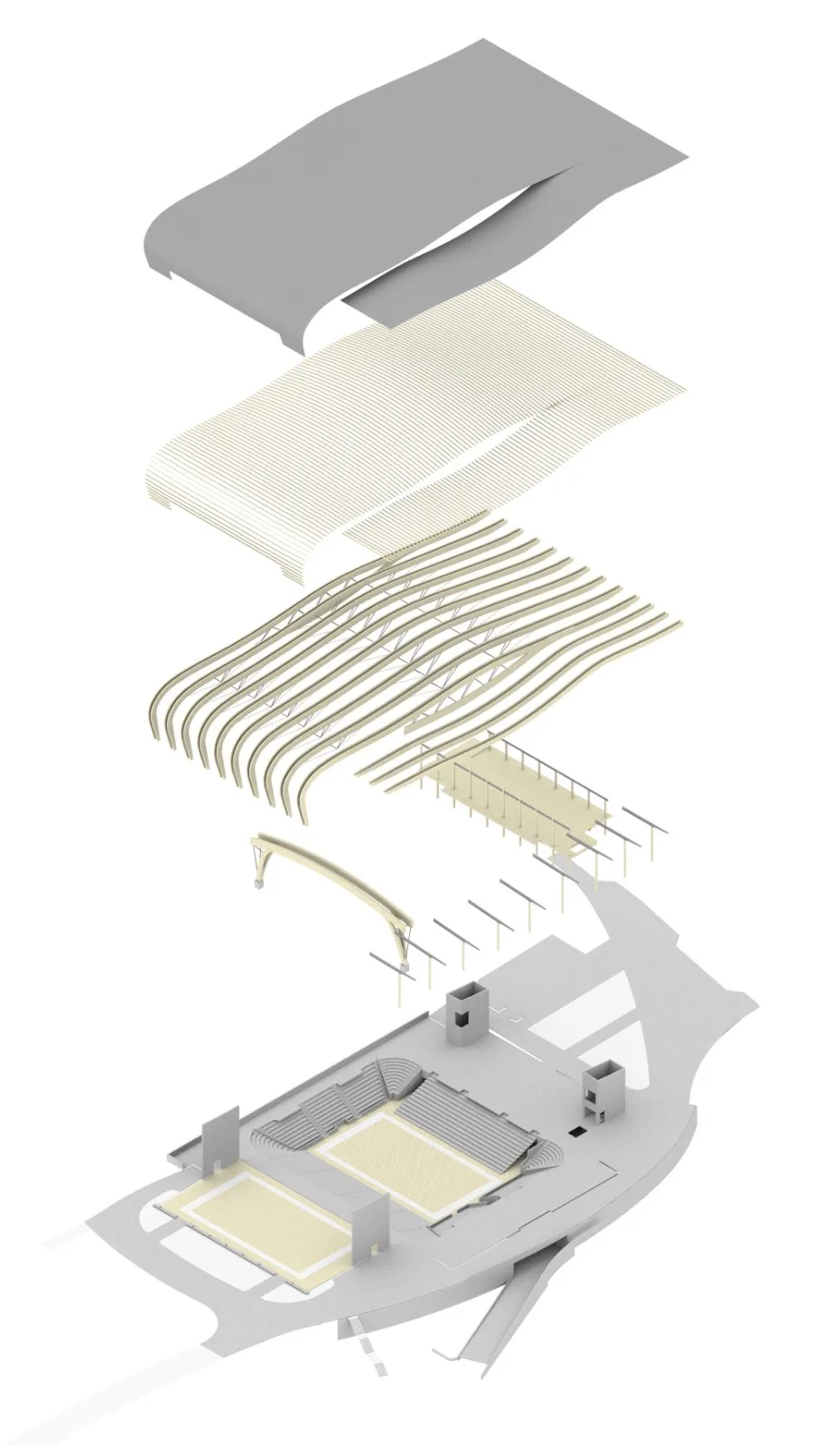 BIM Architecture | University of Idaho Central Credit Union Gymnasium/Opsis Architecture