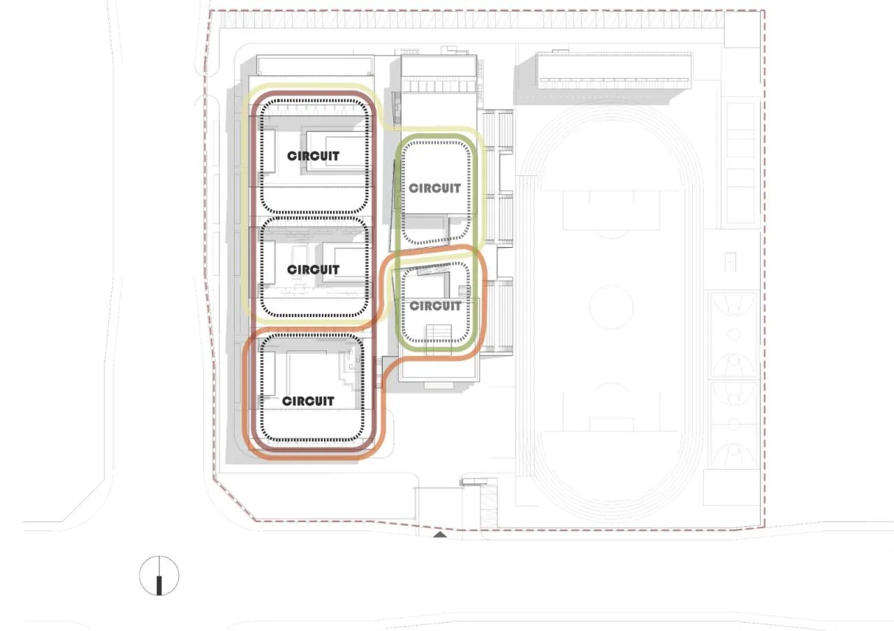 BIM Architecture | Zhengzhou Airport Eighth Resettlement Area Supporting Middle School and Zhengzhou No. 130 Middle School/Shanghai Lianchuang Design Group