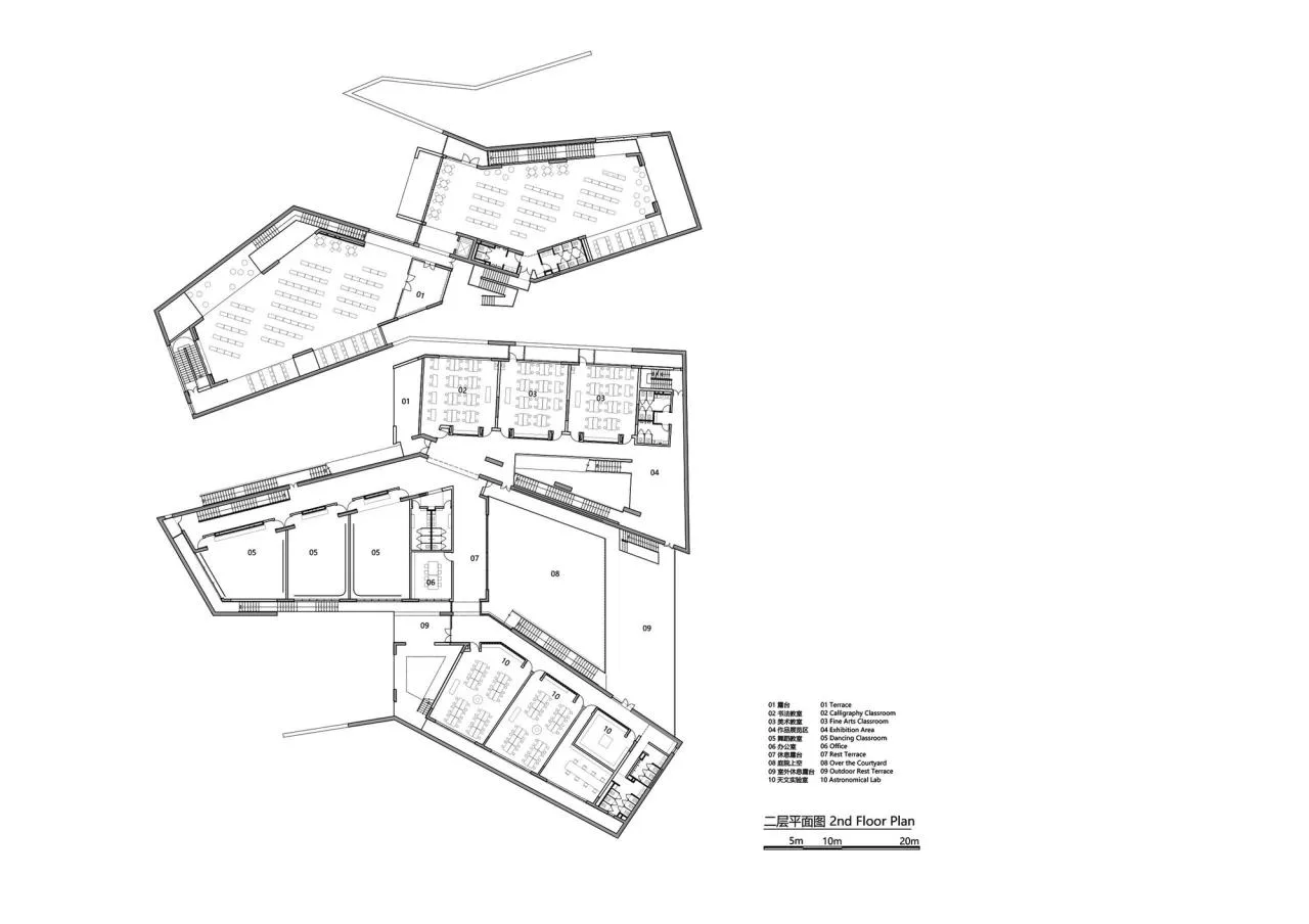 BIM Architecture | Youlan Middle School Graphic Art Comprehensive Building/WAU Architecture Firm