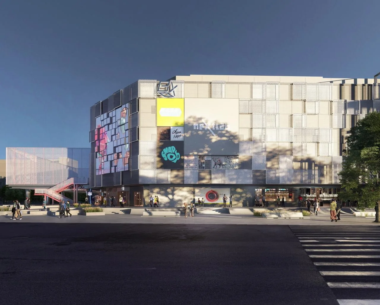 BIM Architecture | Youth Power Center: A young force is about to strike, Beijing! /The box faces outward
