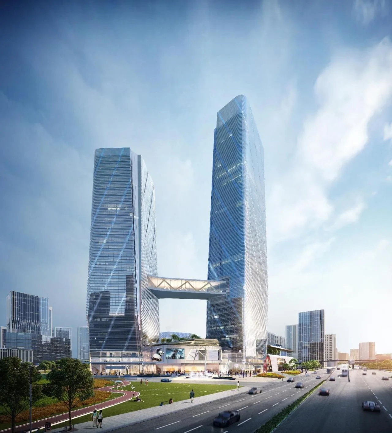 BIM Architecture | Guangzhou Haizhu Innovation Bay Gateway Hub Urban Design and Core Block Architectural Concept Design/Lin Tongyan International China