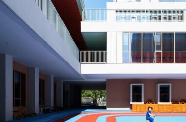 Innovative Ceiling Design for a Small Town Kindergarten: Shaanxi Ankang High Tech Fifth Kindergarten by UUA Architectural Firm-BIM WORLD