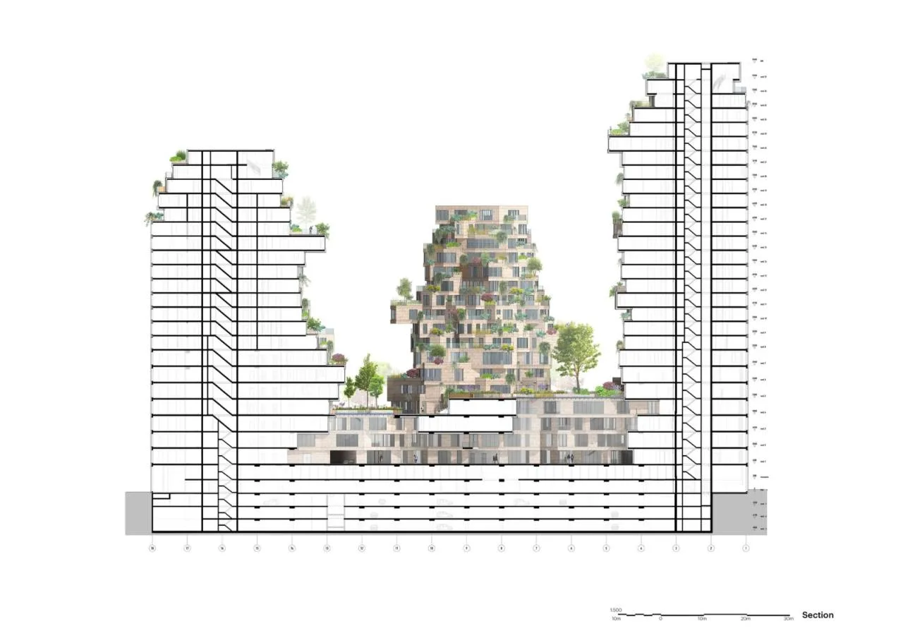 BIM Architecture | 'Valley' Tower Complex/MVRDV