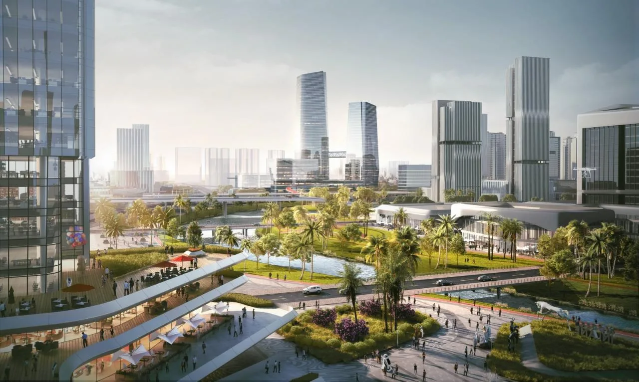 BIM Architecture | Guangzhou Haizhu Innovation Bay Gateway Hub Urban Design and Core Block Architectural Concept Design/Lin Tongyan International China