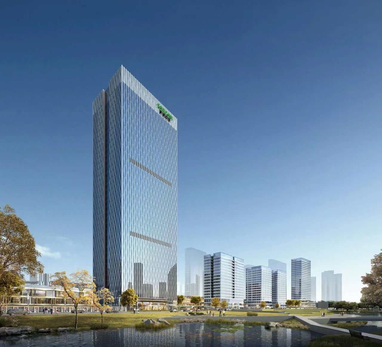 BIM Architecture | High Speed Rail New City Business New Landmark · Xinguang Building/Jianhe Architecture