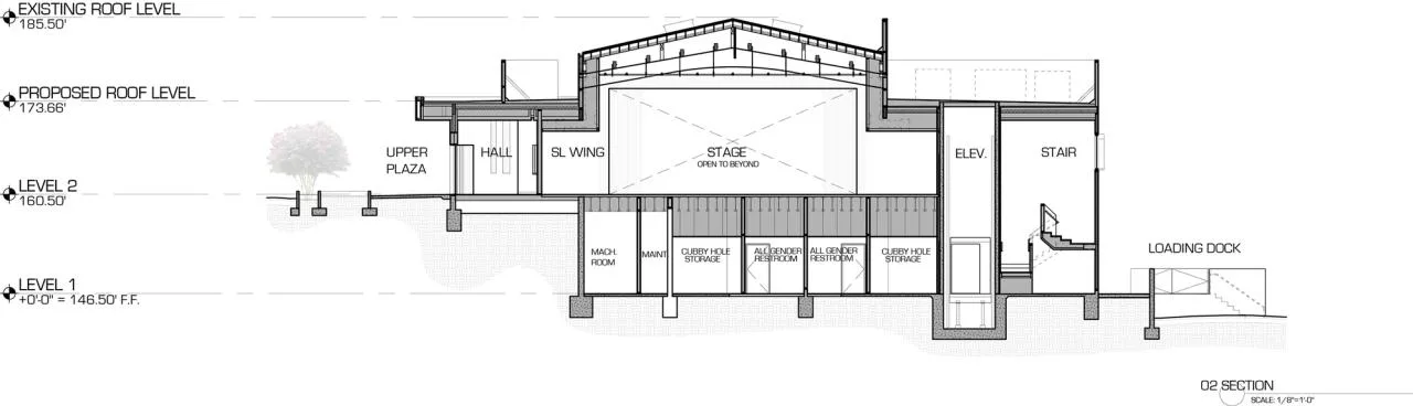 BIM Architecture | Gloria Kaufman Performing Arts Center/AUX Architecture