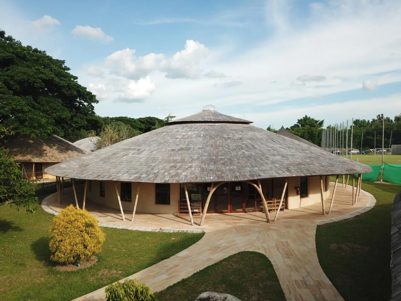 BIM Architecture | Bamboo Structure Architecture, Panyaden Middle School Library/Chiangmai Life Architects