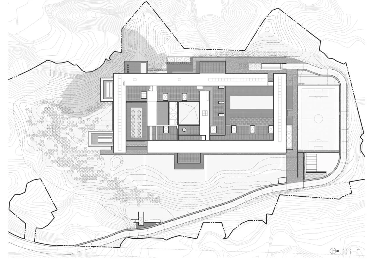General layout plan of Hyundai Group Global Partner Center+Gyeongju University Campus Area