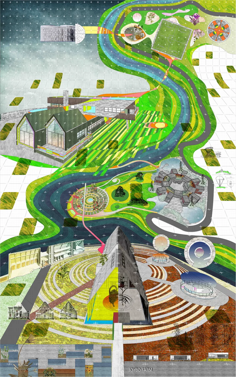 BIM Architecture | A Country Club that Unleashes Nature: JOYBO FARM/Wujian Architectural Design Firm on Jiang Xiaobai's One Acre Three Part Land