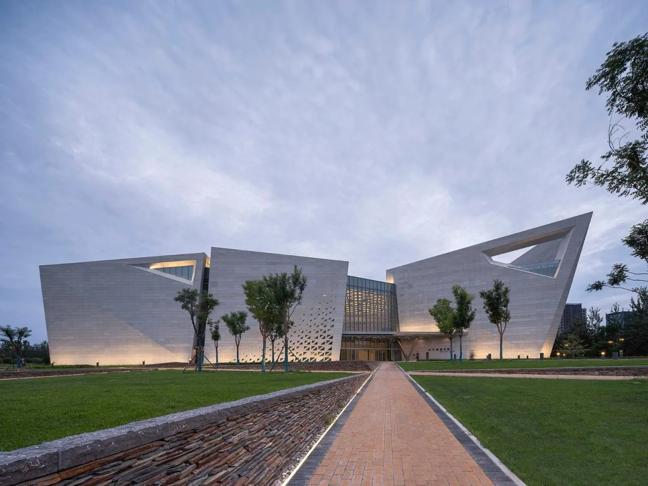 BIM Architecture | Ningxia Art Museum/Architectural Landscape Design