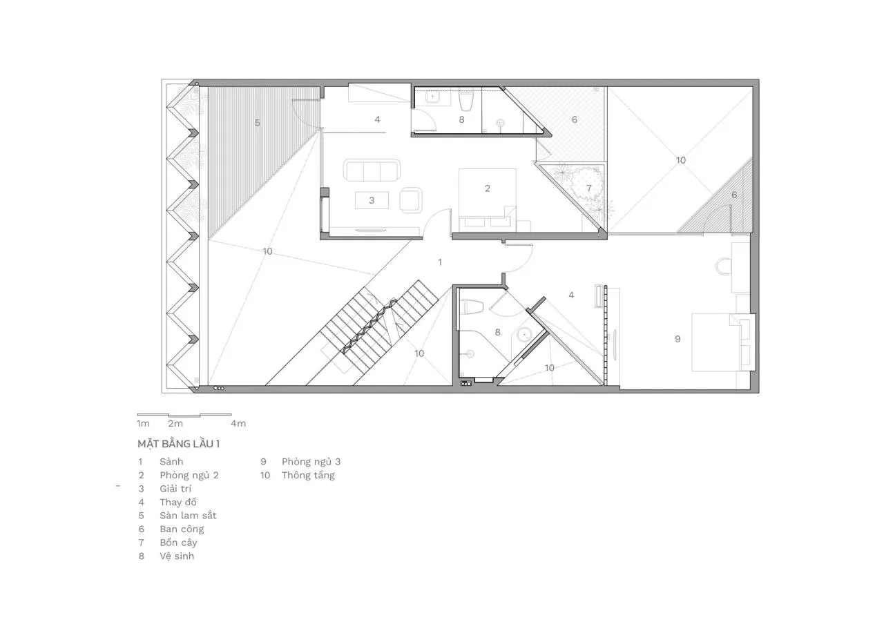 BIM Architecture | Triangle Home/Khuon Studio