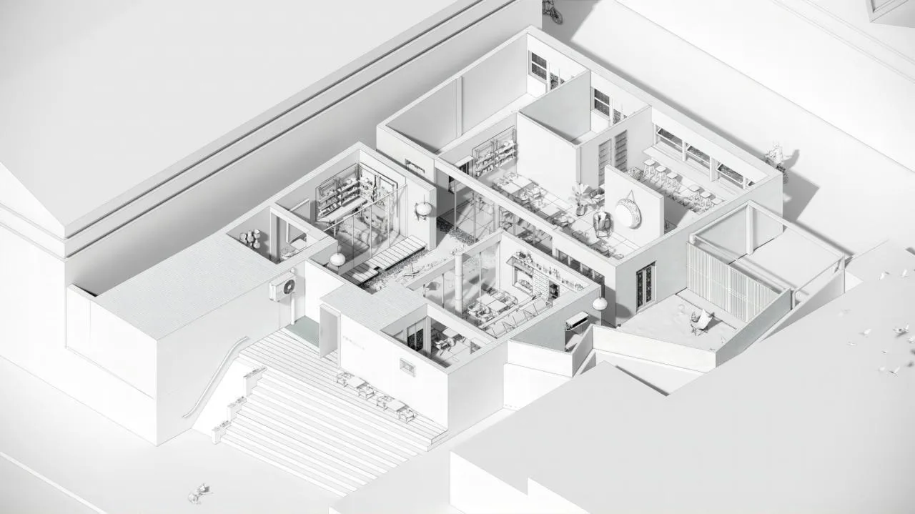 BIM Architecture | Wanguo Fudi Craft Wine Bar, Beijing/DAGA Grand View Architecture