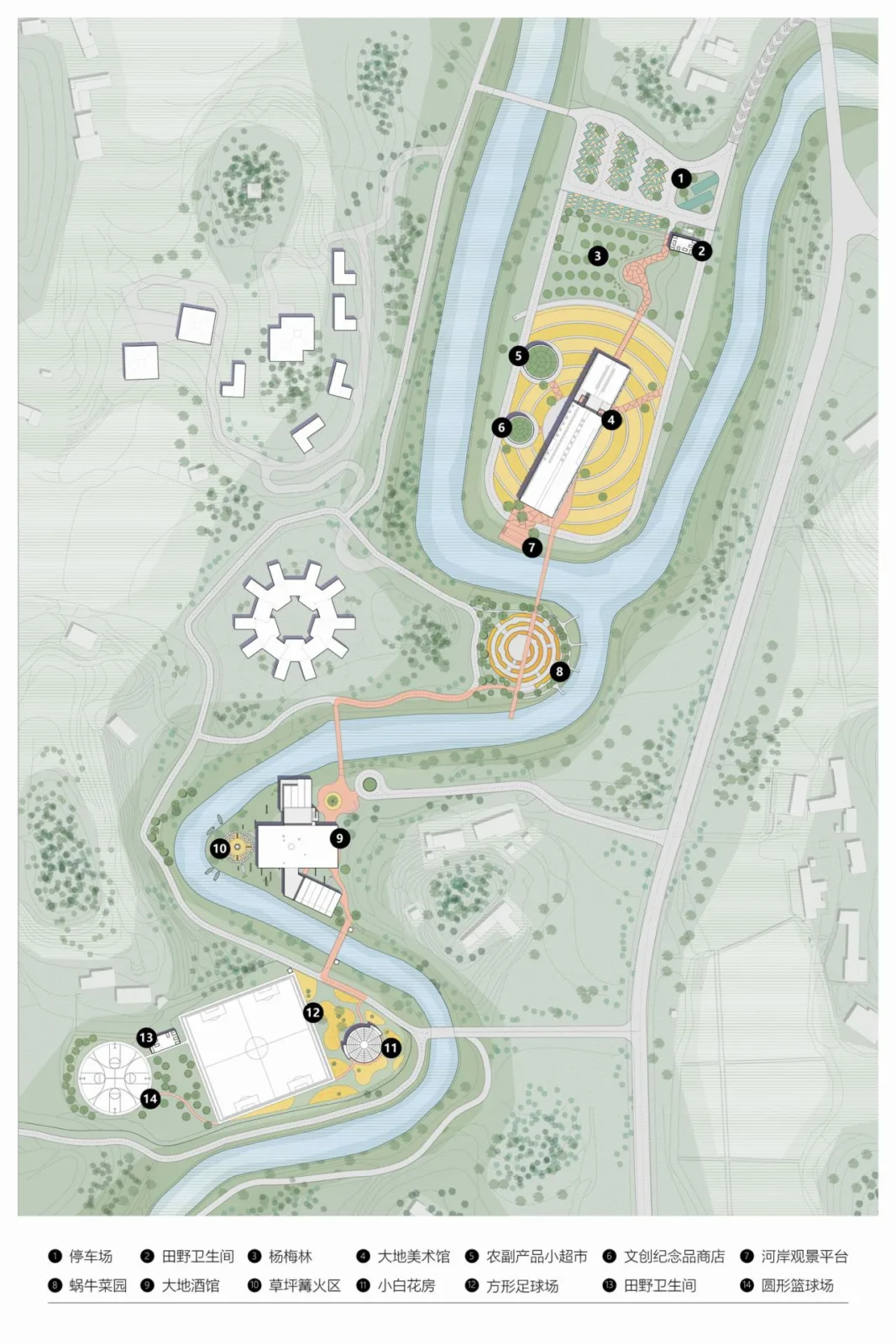 BIM Architecture | A Country Club that Unleashes Nature: JOYBO FARM/Wujian Architectural Design Firm on Jiang Xiaobai's One Acre Three Part Land