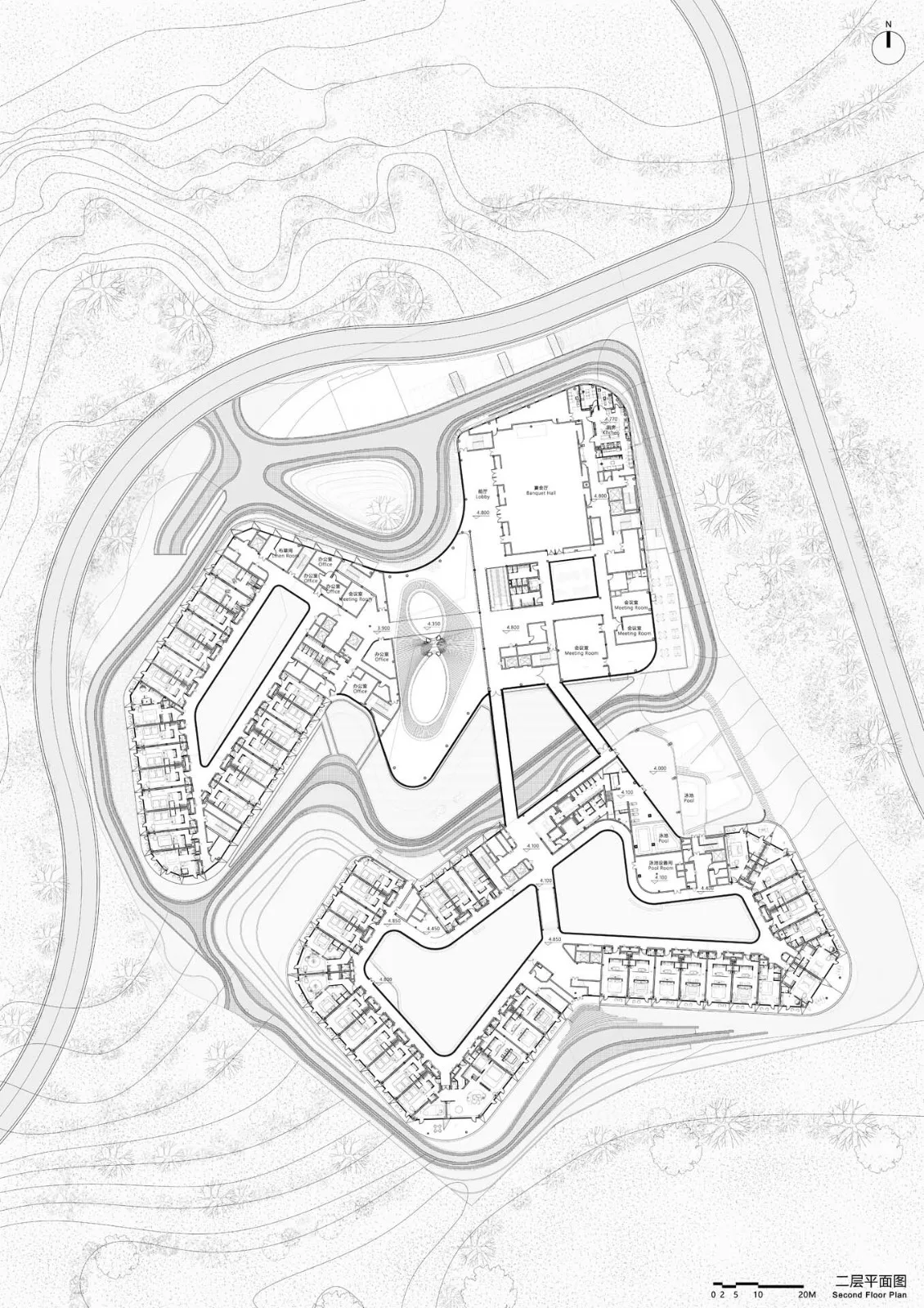 BIM Architecture | Nanjing Ritz Hotel/Shanghai Chuangmeng International Architectural Design