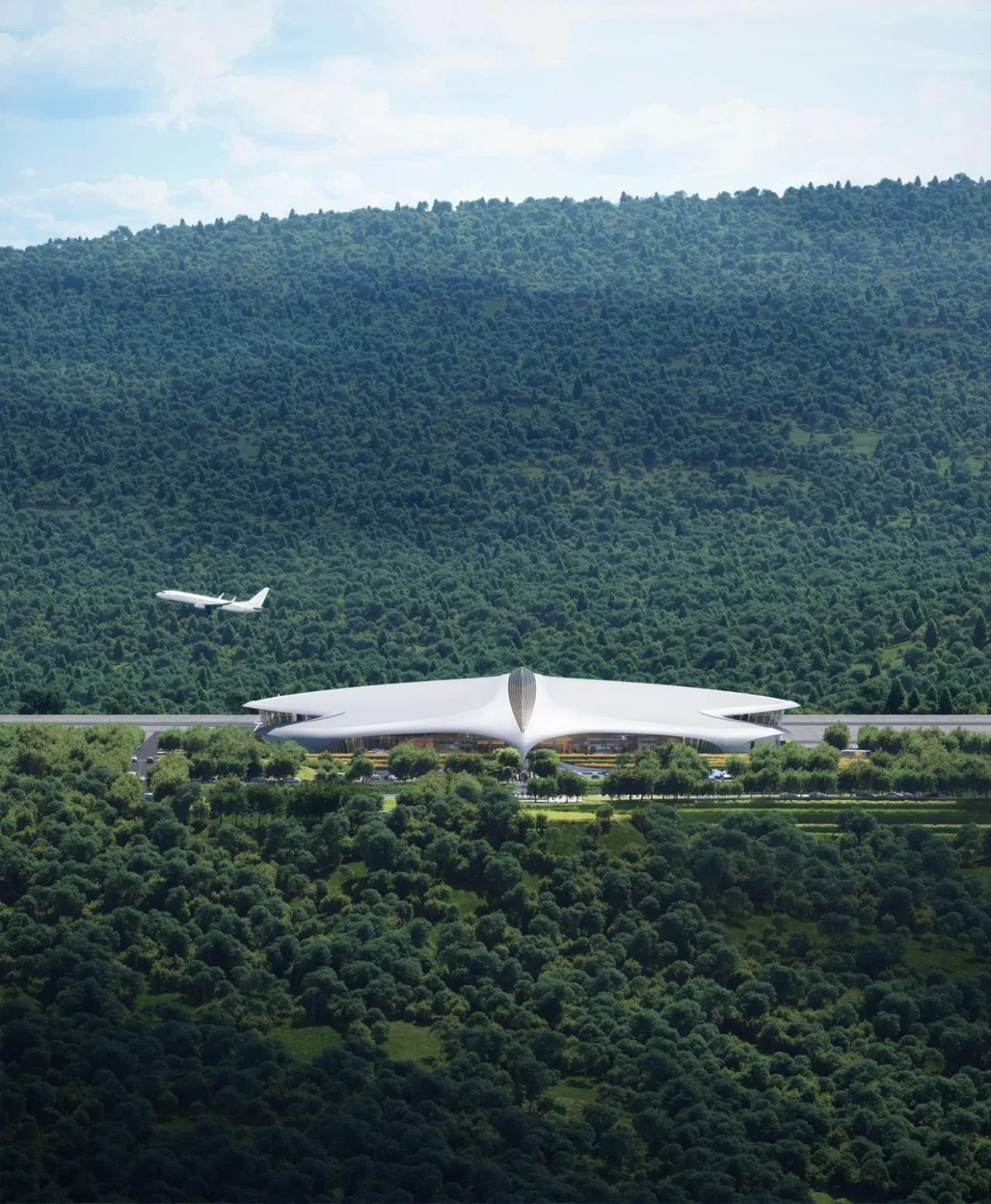 BIM Architecture | 'Flying Birds in the Mountains': Design of Lishui Airport in Zhejiang/MAD by Ma Yansong