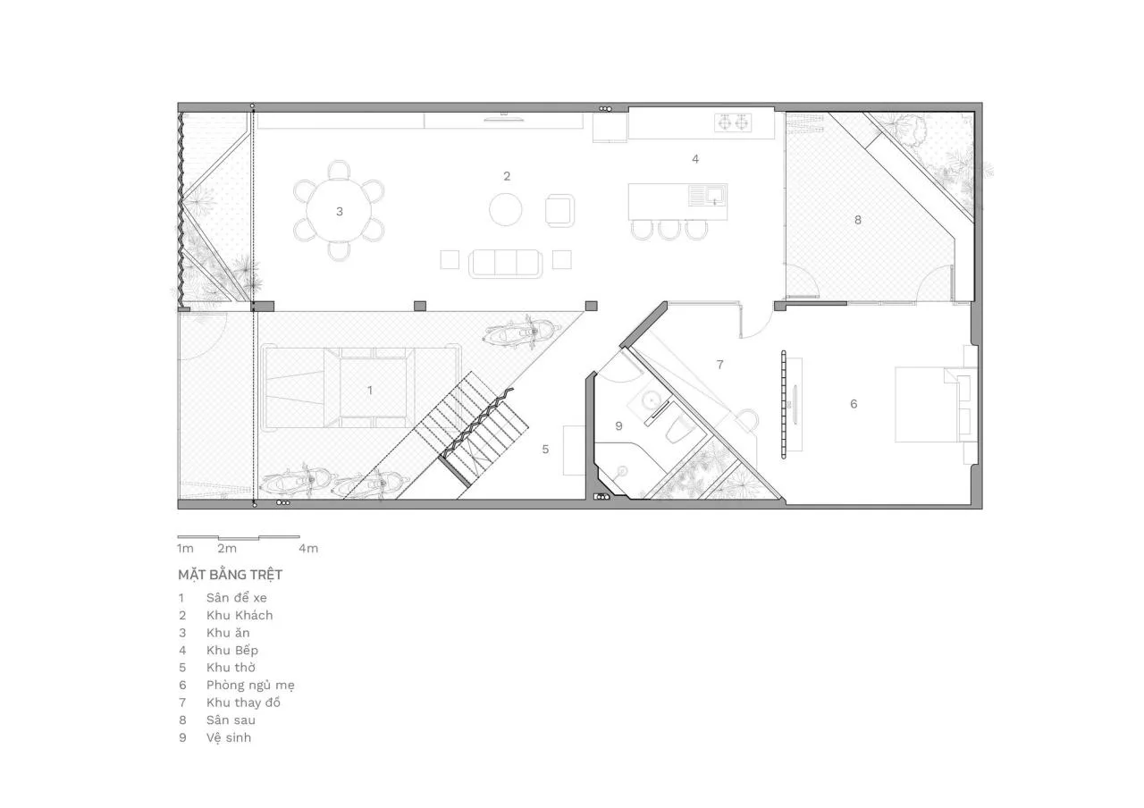 BIM Architecture | Triangle Home/Khuon Studio