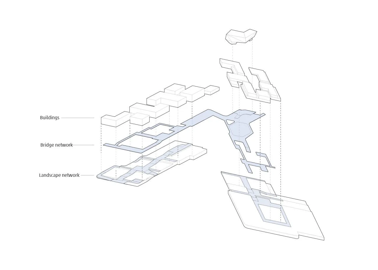 BIM Architecture | City University of Hong Kong (Dongguan) Campus, parallelogram network/HENN Haiyin Architecture