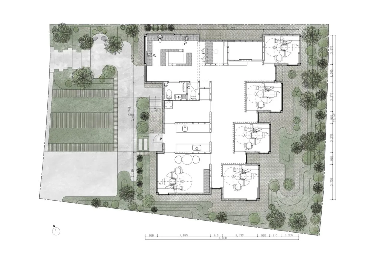 BIM Architecture | Dental Clinic in the Forest/YYA/Yusuke Yoshino Architects